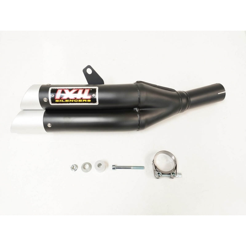 IXIL Hyperlow Endtopf Edelstahl schwarz / Endkappe Aluminium - XH6333XB