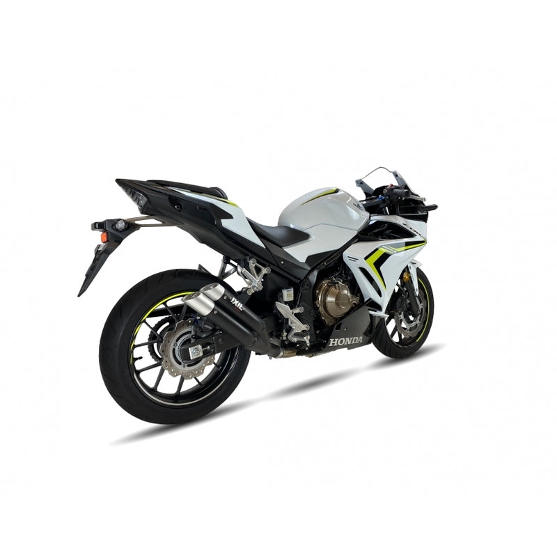 IXIL Hyperlow Endtopf Edelstahl schwarz / Endkappe Aluminium - XH6336XB