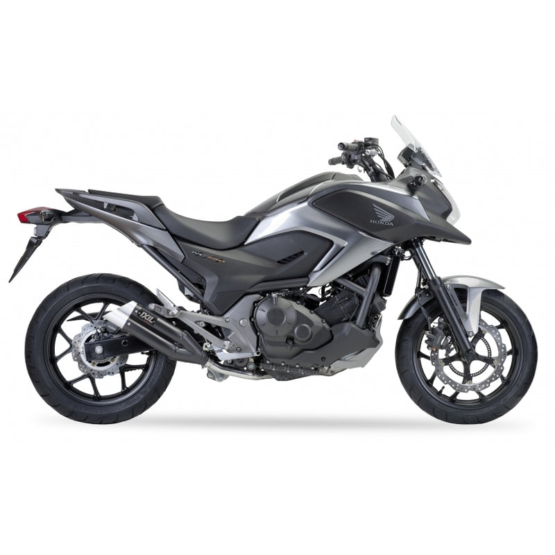 IXIL Hyperlow Endtopf Edelstahl schwarz / Endkappe Aluminium - XH6362XB