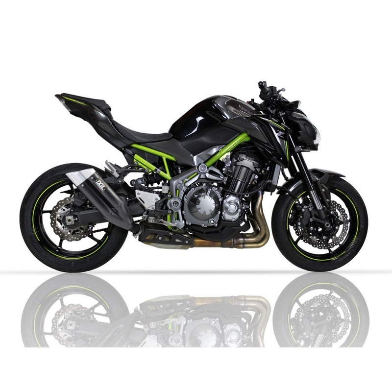 IXIL Hyperlow Endtopf Edelstahl schwarz / Endkappe Aluminium - XK7372XB