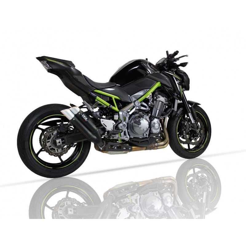 IXIL Hyperlow Endtopf Edelstahl schwarz / Endkappe Aluminium - XK7372XB