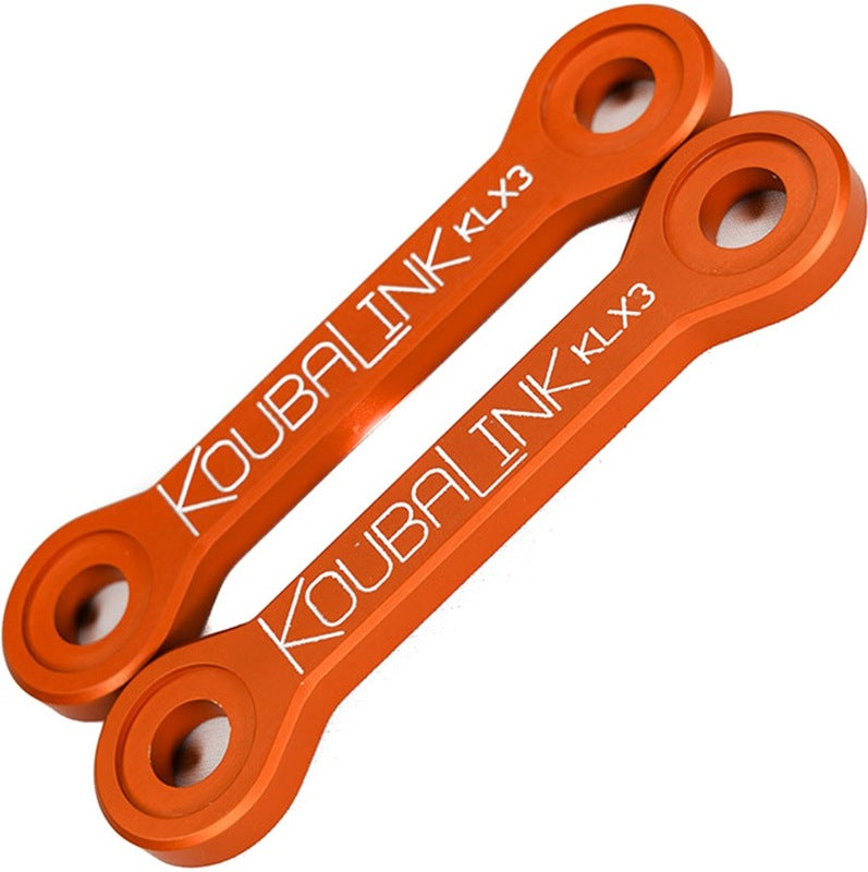 KOUBALINK Tieferlegungssatz (25.4 - 31.8 mm) Orange - Kawasaki KLX250R / 300R