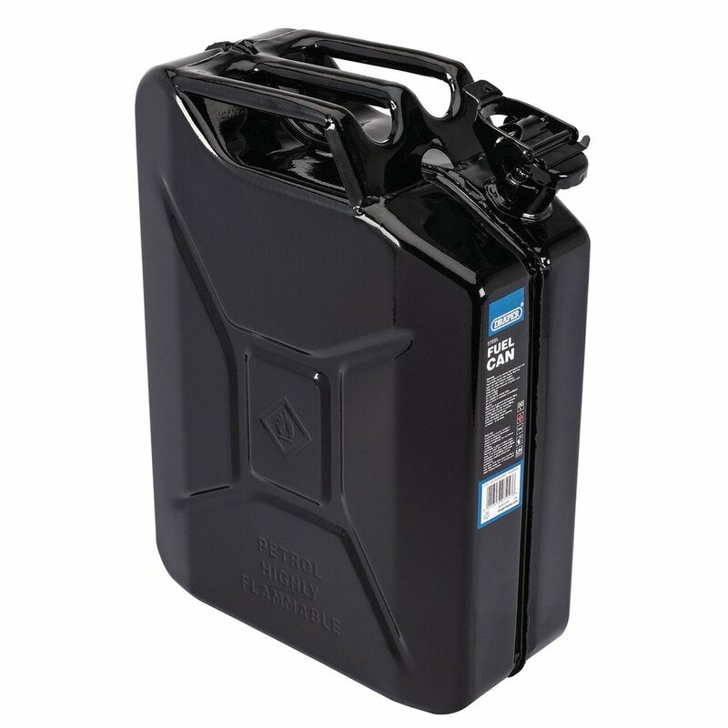 DRAPER Stahl Kanister - Schwarz 20L