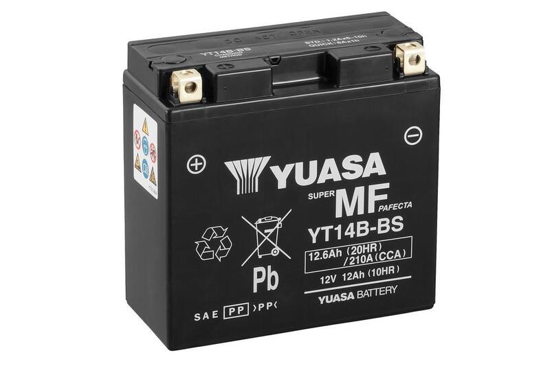 YUASA Batterie Wartungsfrei - Werkseitig aktiviert - YT14B FA