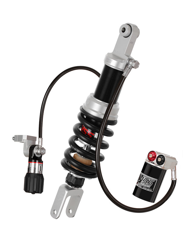 YSS Hinterrad-Monostoßdämpfer mit externem Reservoir am Schlauch Gas Racing