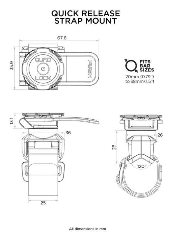 QUAD LOCK Schnellspanngurtbefestigung