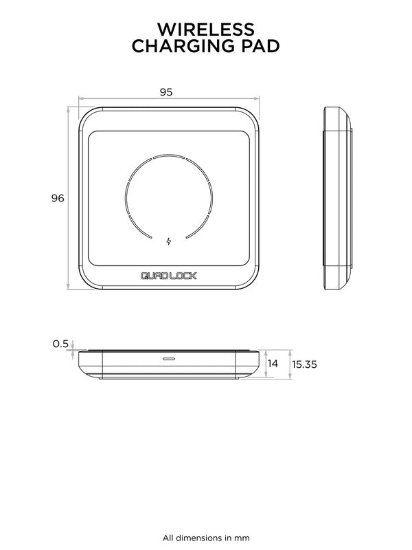QUAD LOCK MAG Drahtlos-Ladepad