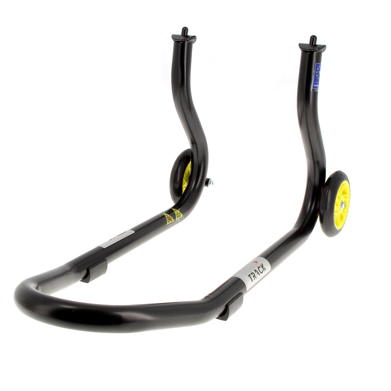 BIHR Home Track Montageständer vorne starr mattschwarz Räder gelb