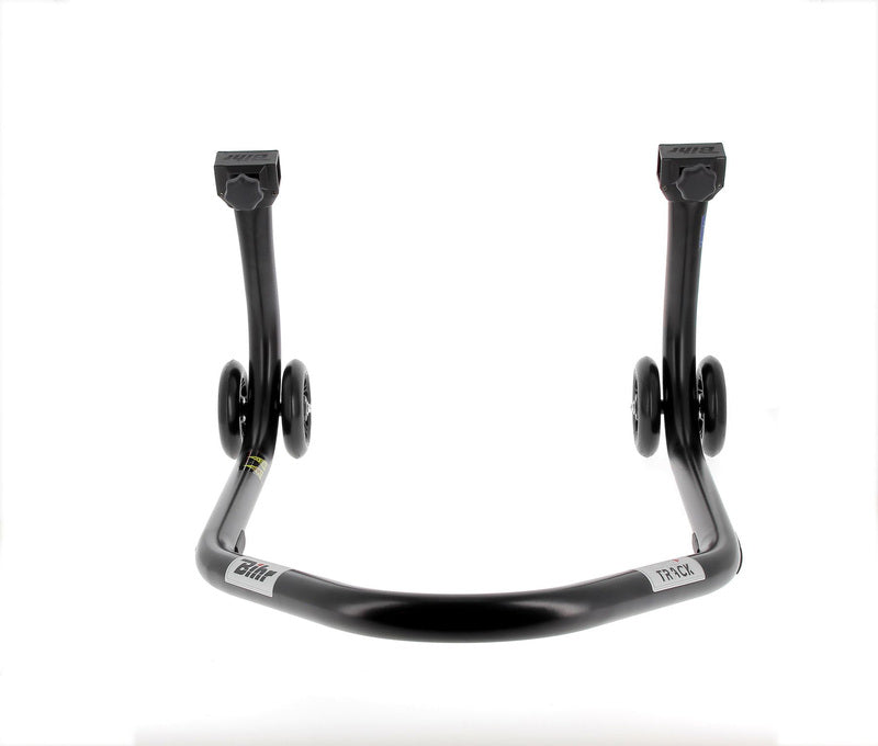 BIHR Home Track Montageständer hinten Aufnahmen in V-Form mattschwarz Räder schwarz