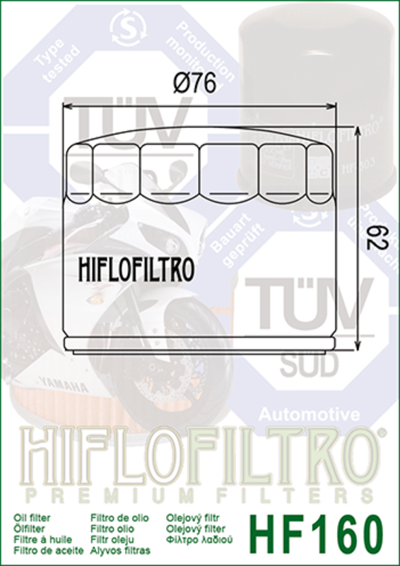 HIFLOFILTRO Ölfilter - HF160