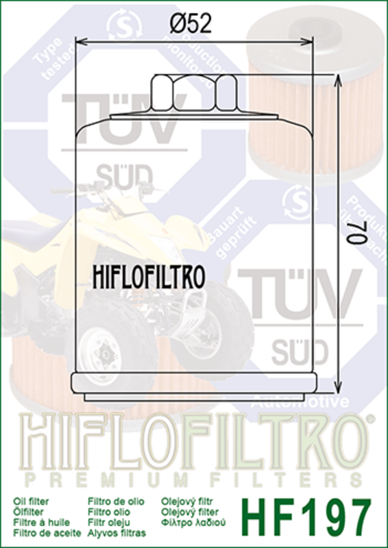 HIFLOFILTRO Ölfilter - HF197