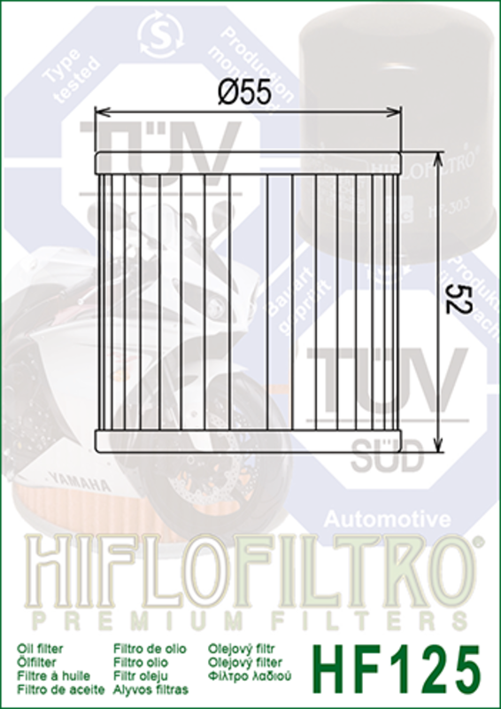HIFLOFILTRO Ölfilter - HF125