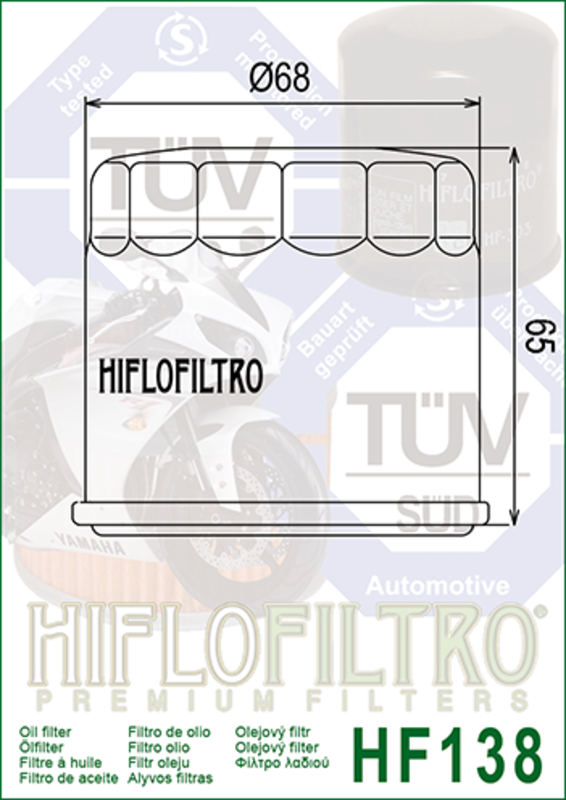 HIFLOFILTRO Ölfilter chrom - HF138C