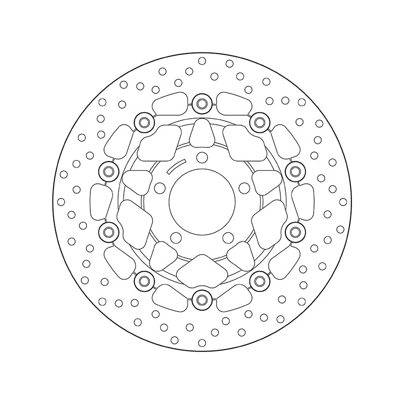 BREMBO Serie Oro rund schwimmend Bremsscheibe