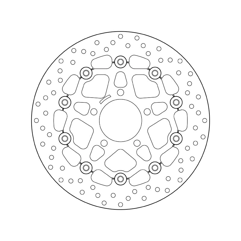 BREMBO Serie Oro rund schwimmend Bremsscheibe