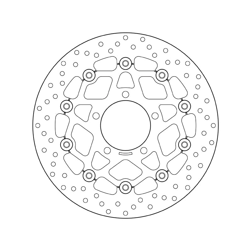 BREMBO Serie Oro rund schwimmend Bremsscheibe