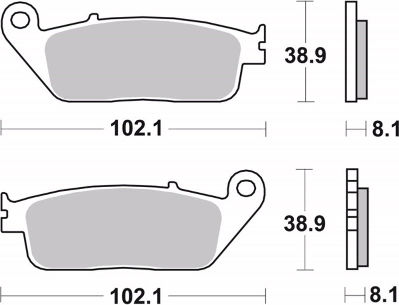 BREMBO Street Sintermetall Bremsbeläge - 07HO30SA