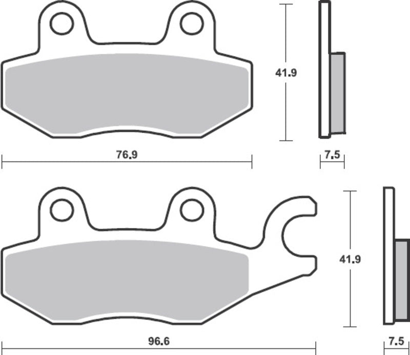 BREMBO Street Sintermetall Bremsbeläge - 07KA31SA