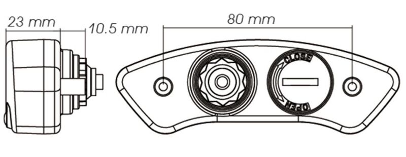 KOSO Tachometer DB EX-02 ABE
