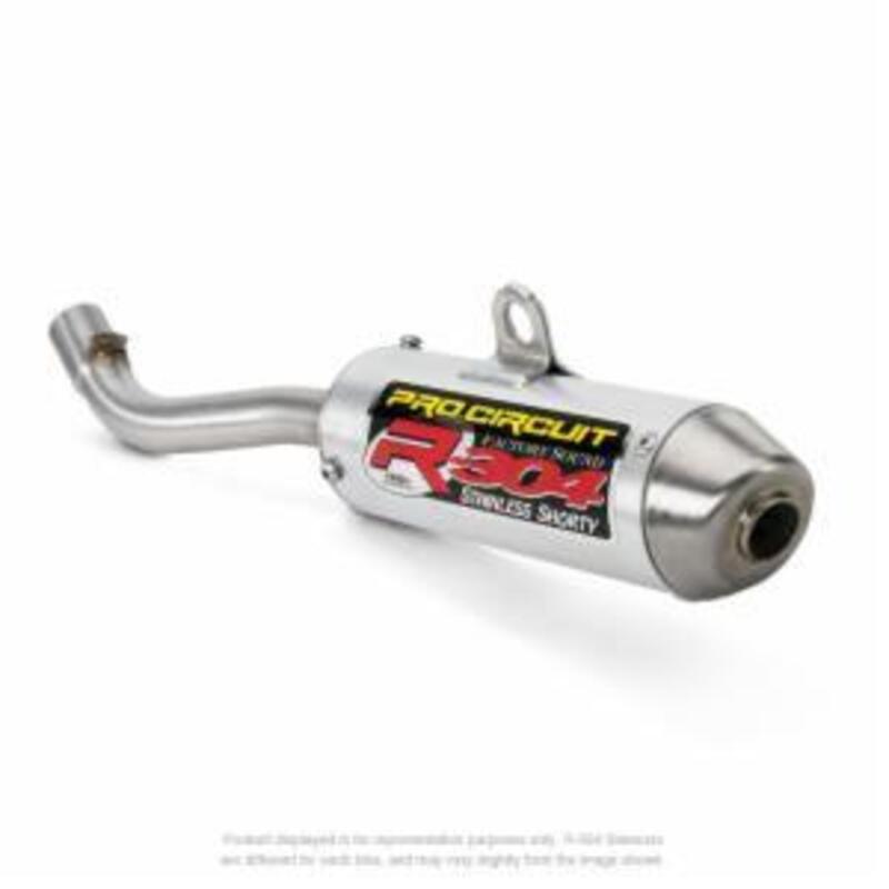 2-Takter-Schalldämpfer 304 PRO CIRCUIT, gebürstetes Aluminium KTM SX125 HVA TC125