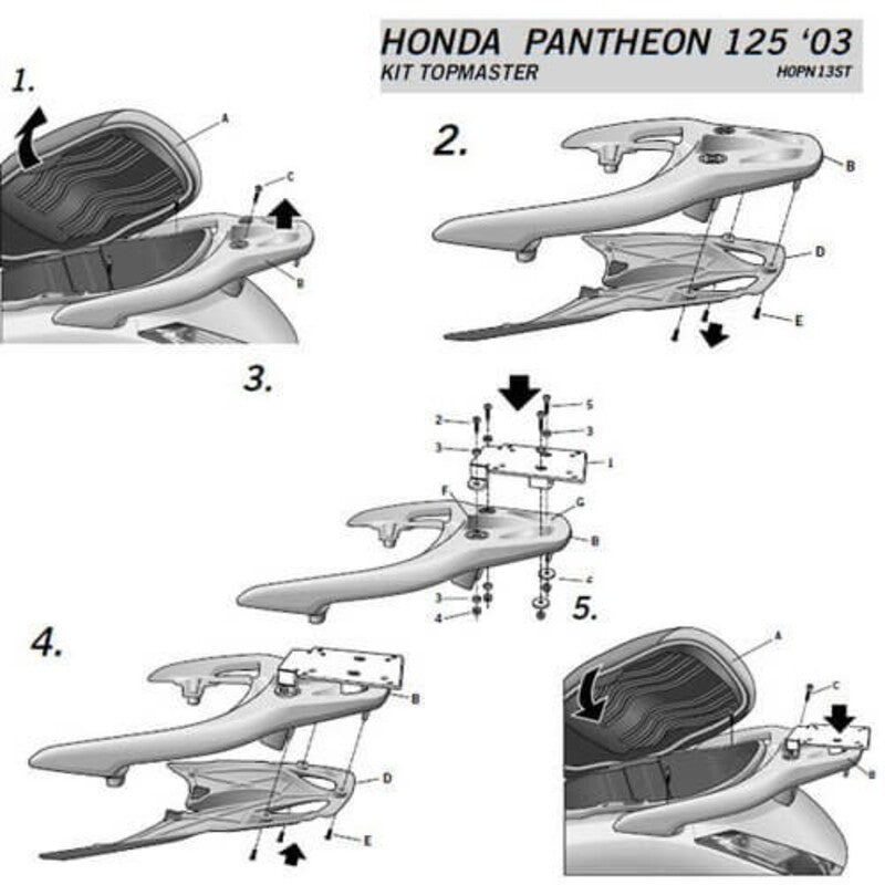 SHAD Top Master Montagesatz - Honda