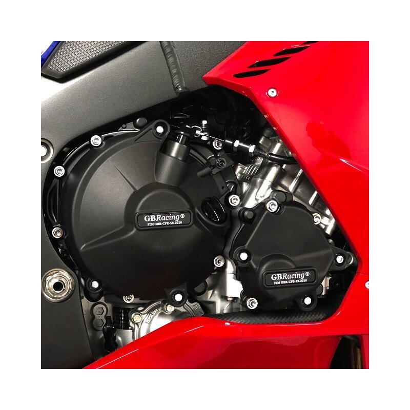 GB RACING Motordeckelschoner-Set Lichtmaschine/Kupplung/Zünd Schwarz Honda CBR1000R/RR