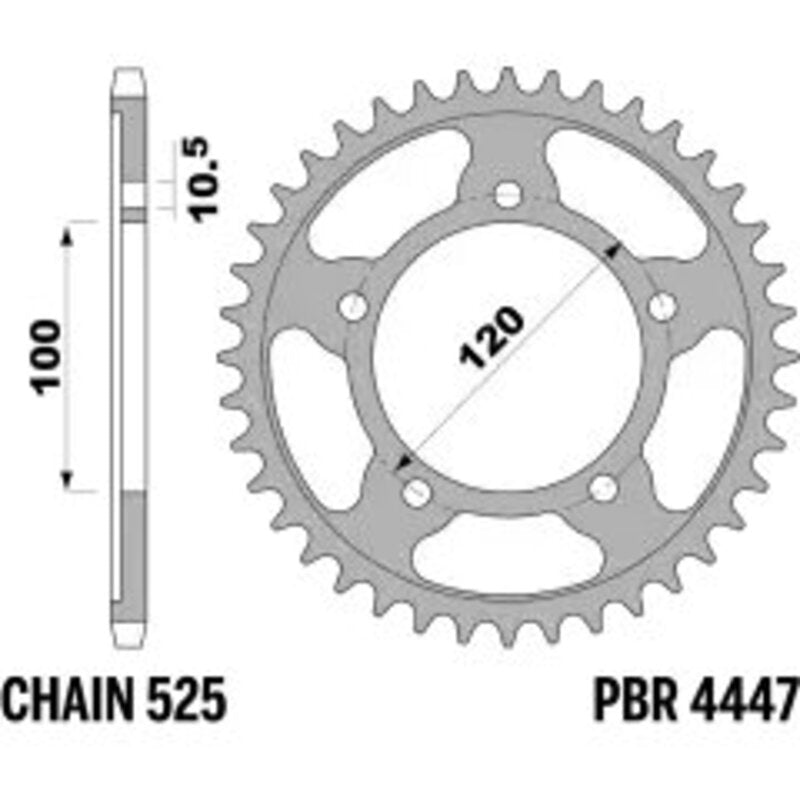 PBR Kettenrad Alu Standard - 525