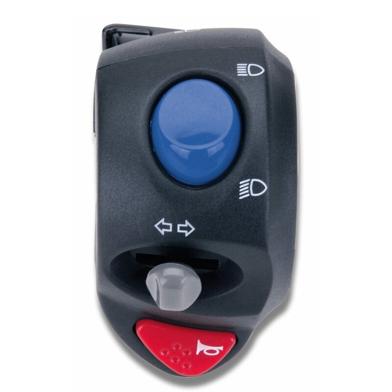 DOMINO Lenker-Schaltereinheit links Schwarz UNIVERSAL ALUMINIUM, HUPE, BLINKER, LICHT, LICHTHUPE