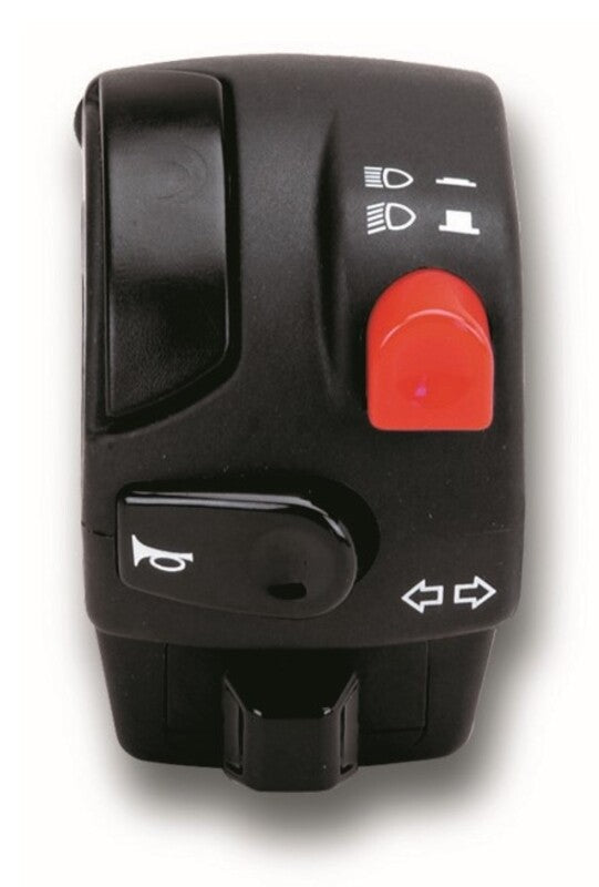 DOMINO Lenker-Schaltereinheit links schwarz