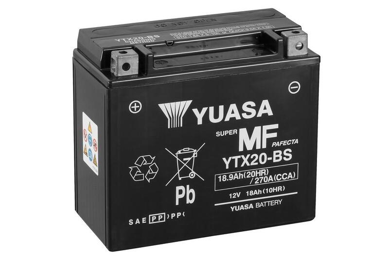 YUASA Wartungsfreie Batterie mit Säurepack - YTX20-BS