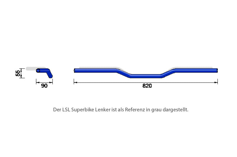 Alu-Lenker Street Bar A00, 7/8 Zoll, gold