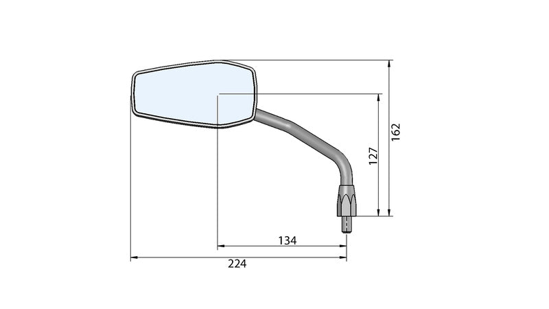LSL Rückspiegel Gonia Schwarz rechts (Stck.)