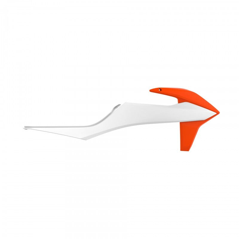 POLISPORT Kühlerspoiler seitlich Orange/Weiß KTM