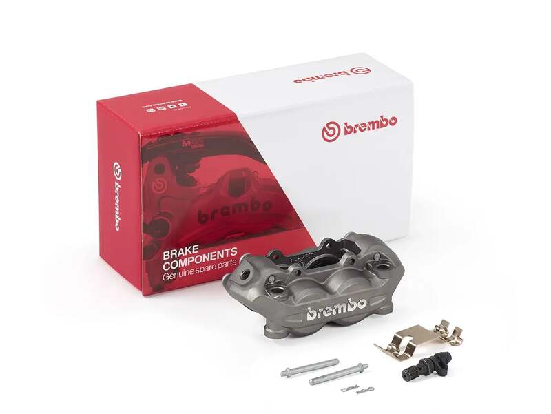 BREMBO P4 vorne links Bremssattel Titanium Ø32mm