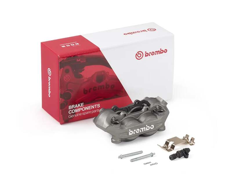 BREMBO P4 vorne links Bremssattel Titanium Ø32mm