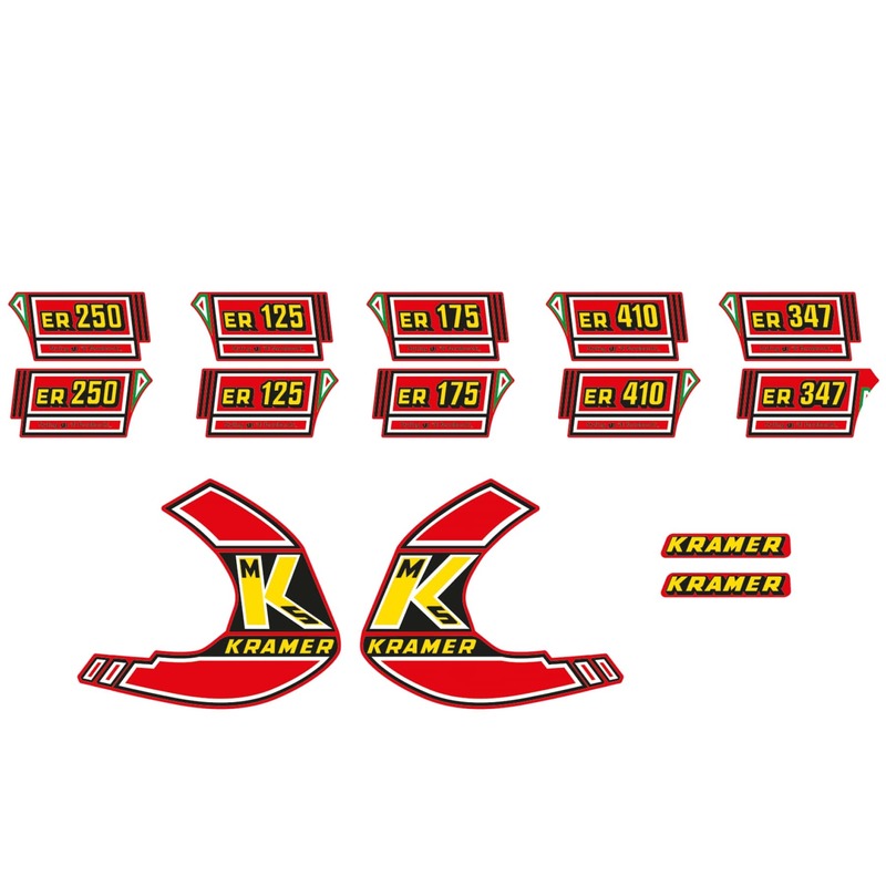 TECNOSEL Graphic Kit Replica OEM Kramer 1981 Red