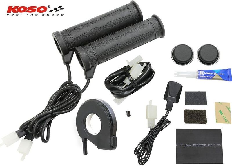 KOSO Standard-Heizgriffe mit Daumenheizung für ATV