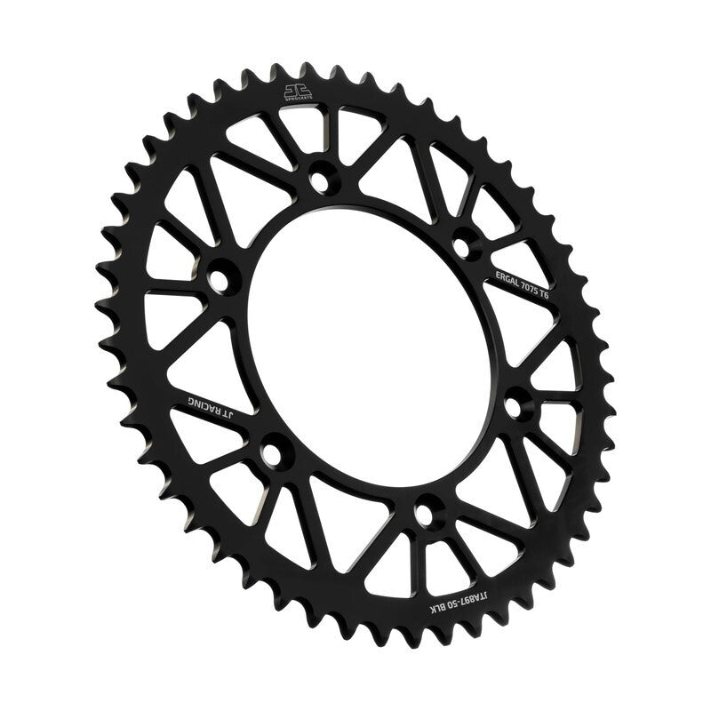 JT SPROCKETS Racelite Aluminium Kettenrad Schwarz 897 - 520