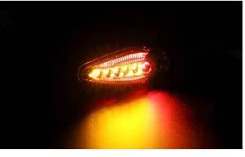 KOSO Led Blinker Sonic hinten paarweise - schwarz
