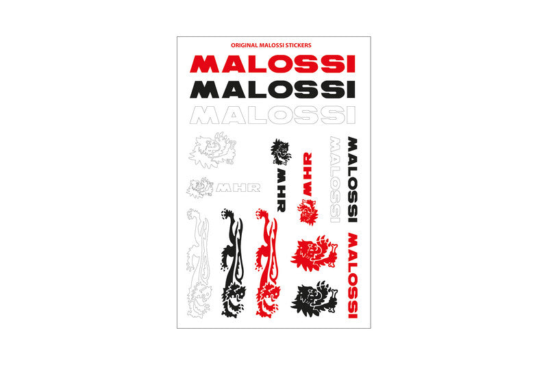 MALOSSI Mini Aufkleber Bogen - 11.5X16.8 cm