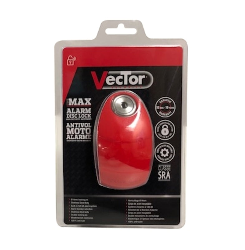 VECTOR The Max Alarm Disc Lock (120dB) - Ø14mm - SRA Certified