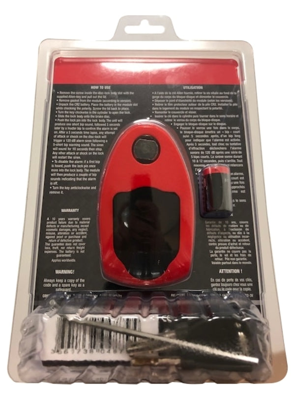 VECTOR The Max Alarm Disc Lock (120dB) - Ø14mm - SRA Certified