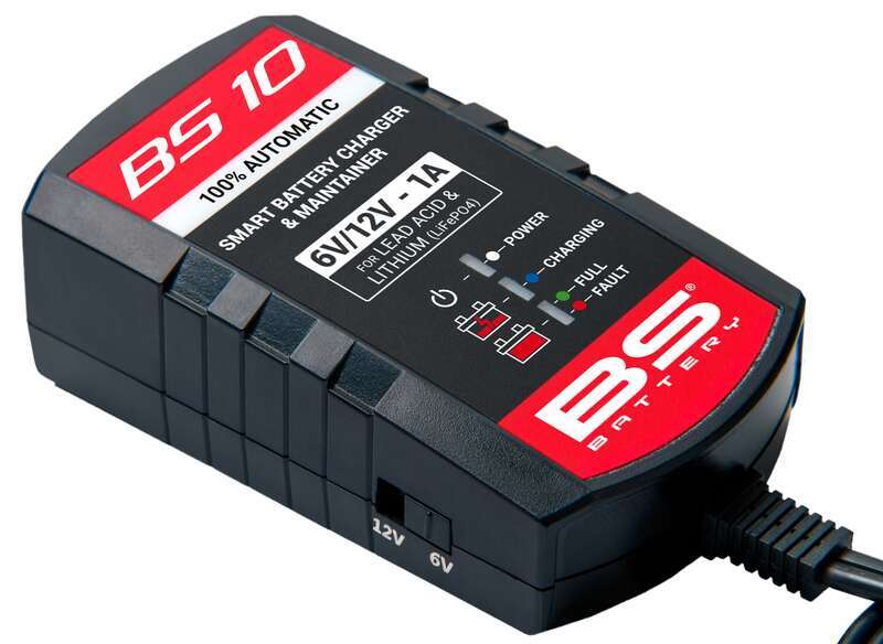 BS BATTERY BS10 Intelligentes Batterieladegerät - 6V/12V 1A