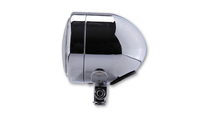 SHIN YO Chromscheinwerfer 90mm, mit unterer Befestigung, Fernlicht H4