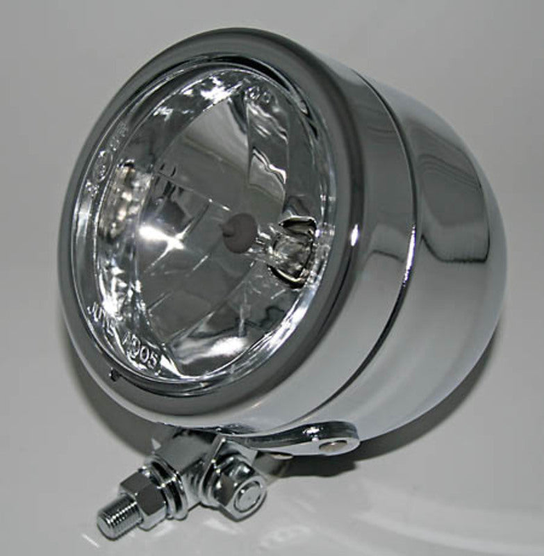 SHIN YO Chromscheinwerfer 90mm, mit unterer Befestigung, Abblendlicht