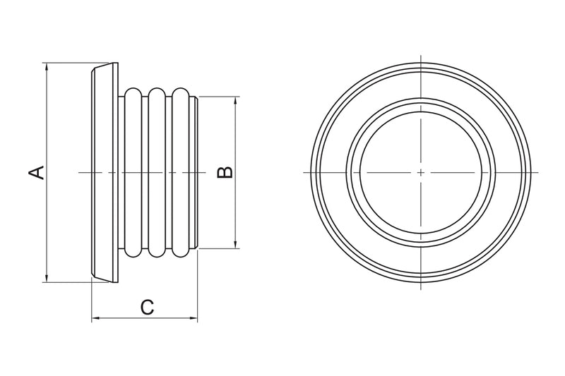 HIGHSIDER Abdeckkappen Set, für BMW RnineT CNC Frame Cap Set B