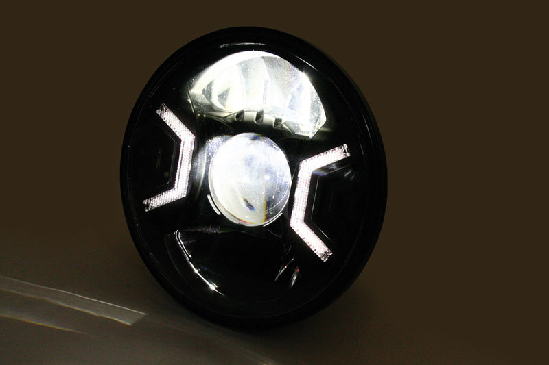 HIGHSIDER LED-Hauptscheinwerfereinsatz Typ 2, 7 Zoll, sw