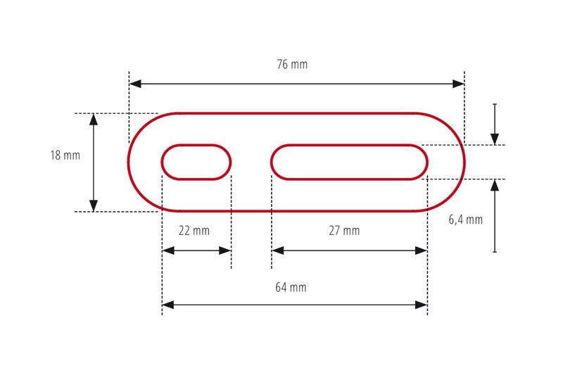 HIGHSIDER Universal Adapter für Verkleidungsspiegel, lang (Paar)