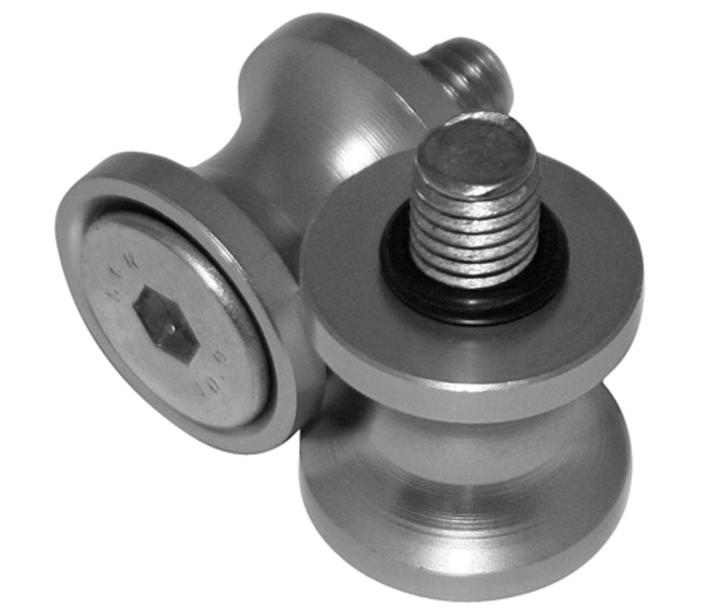 SHIN YO Bobbins für Ständeraufnahme M8 x 1.25 Silber (Paar)