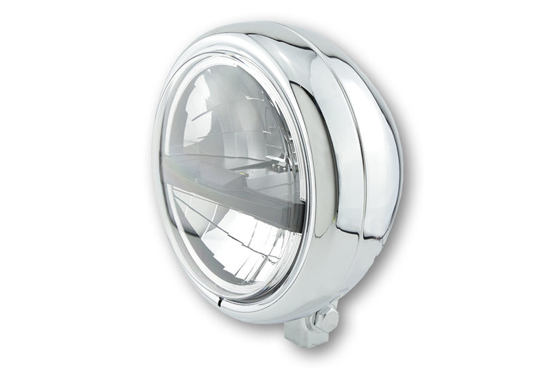 HIGHSIDER 5 3/4 Zoll LED-Scheinwerfer PECOS Typ 5, Chrom